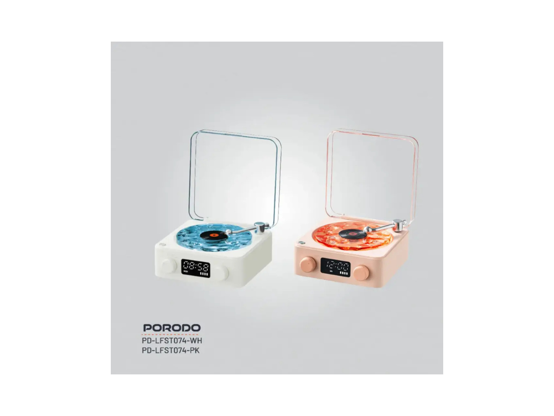 Porodo Lifestyle White Noise Portable Speaker - Qatar Porodo Lifestyle White Noise Portable Speaker - Qatar